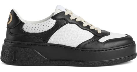 styling gucci embossed sneaker|women authentic gucci sneakers.